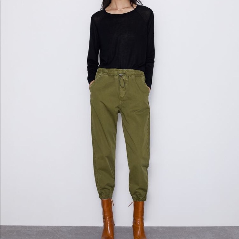 ZARA Jogging Trousers with Zip XS